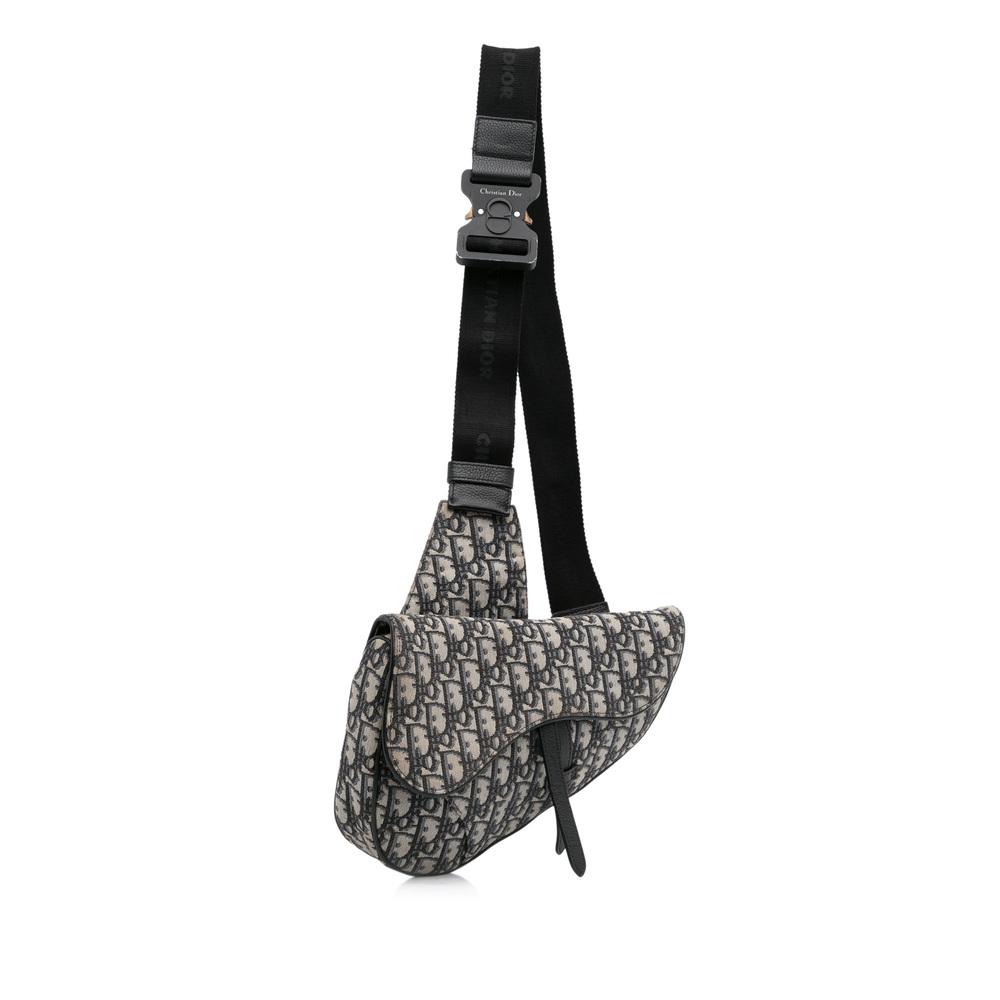 Pre-Loved Dior Oblique Canvas Saddle Crossbody - Picture 2 of 11